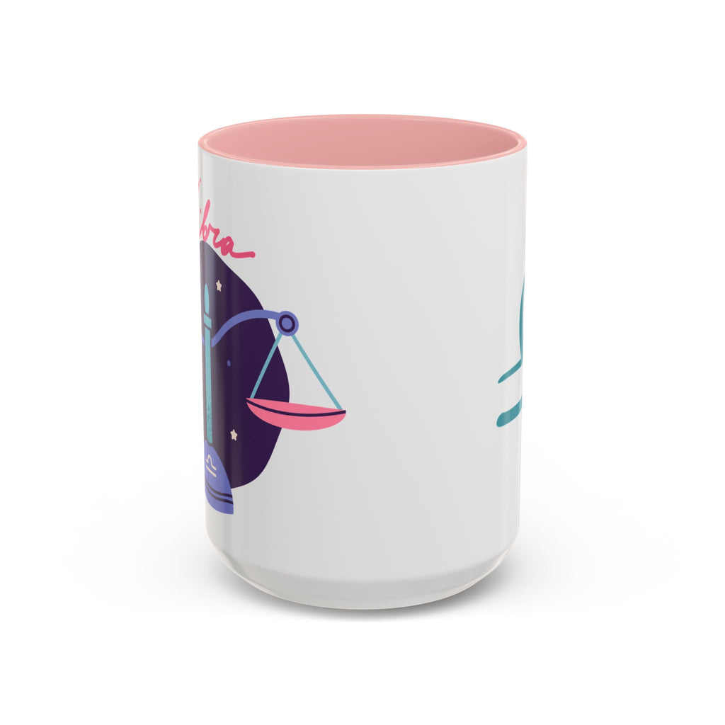 Cute Libra Zodiac Mug — 15oz (Pink, Light Blue, & Navy)