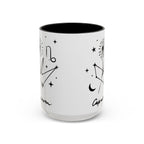 Capricorn Zodiac Mug — Minimal Celestial Horoscope Accent 15oz Mug