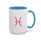 Cute Pisces Zodiac Mug — 15oz (Pink, Light Blue, & Navy)