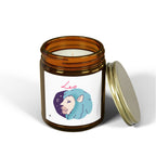 Cute Zodiac Leo, Scented Candle — Coconut Apricot Wax (9oz Reusable Glass)