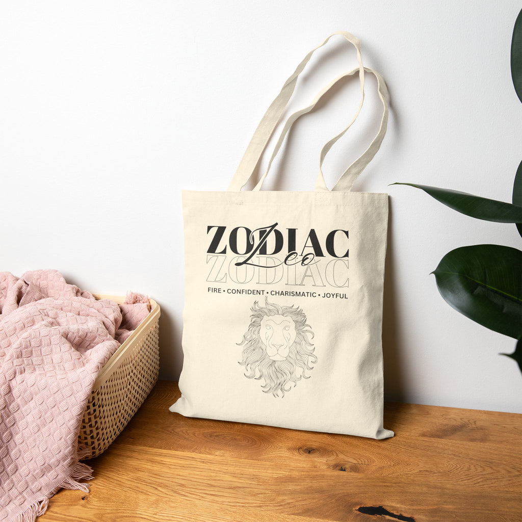 Leo Zodiac Tote Bag — Lion Astrology Tote