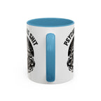 Funny "Psychic As Sh*t, Don't Try Me" Accent Mug — 11/15oz, multiple colors