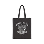 Funny Canvas Tote Bag — "Straight Out The WishAbish Woods" Humor Heals