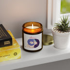 Aries Zodiac Scented Candle — Coconut Apricot (9oz Reusable Glass)