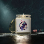 Cute Pisces Zodiac Scented Candle — Coconut Apricot Wax (9oz Reusable Glass)