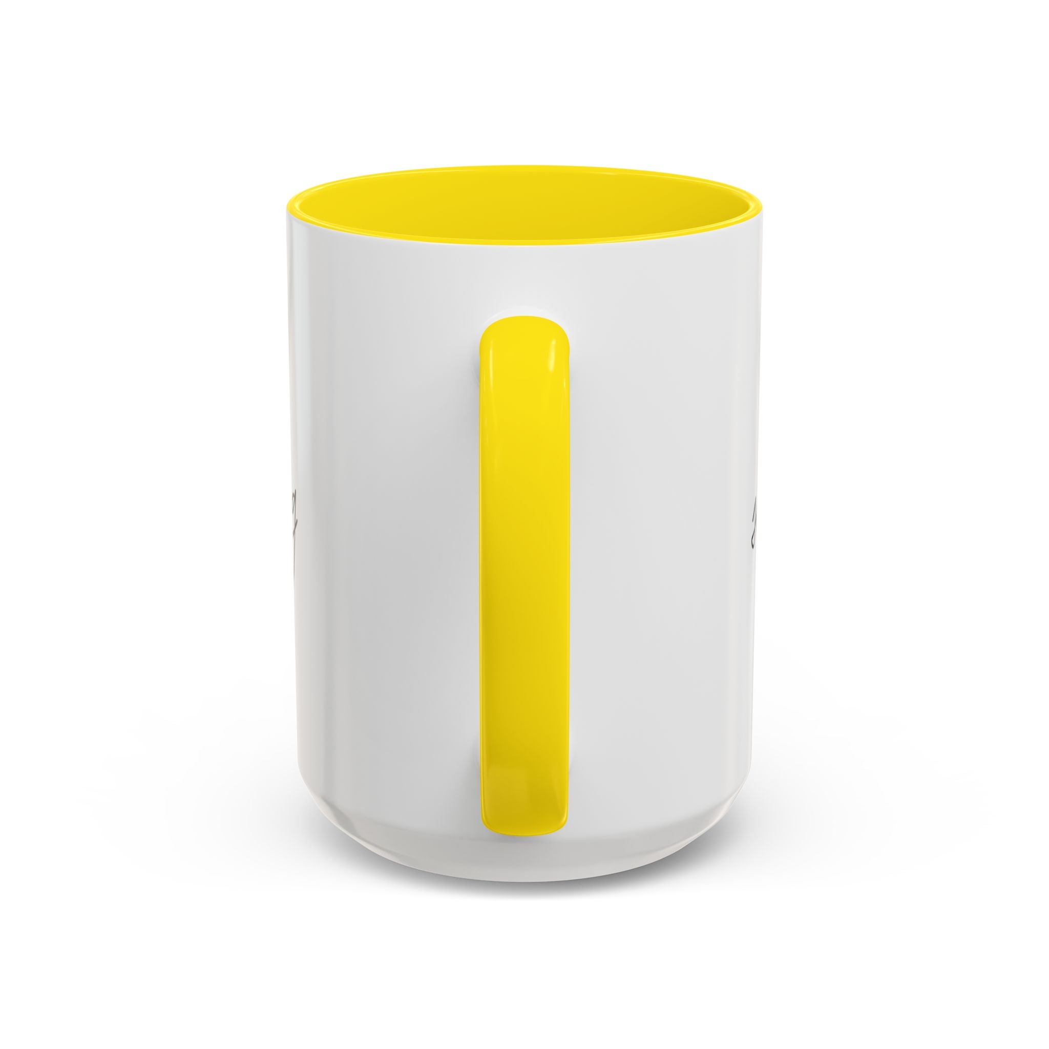 "Shh, I'm Manifesting" Accent Coffee Mug — Funny Minimal 11/15oz