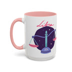Cute Libra Zodiac Mug — 15oz (Pink, Light Blue, & Navy)