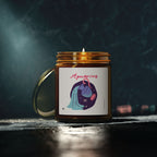 Cute Aquarius Zodiac Scented Candle — Coconut Apricot Wax (9oz Reusable Glass)