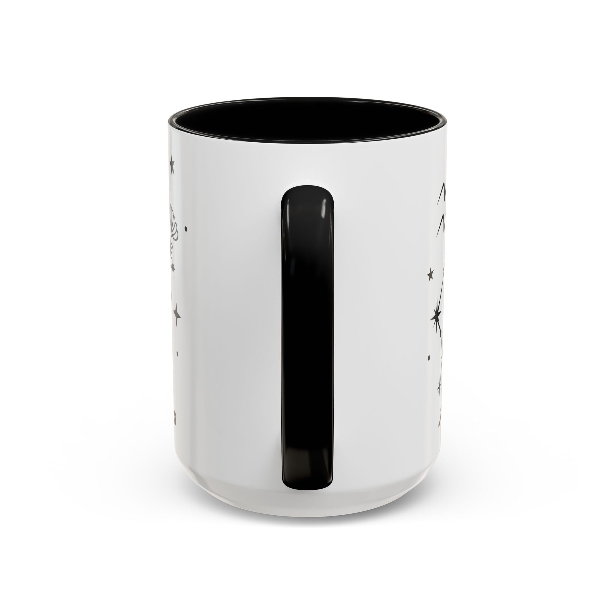 Aquarius Zodiac Mug — Minimal Celestial Horoscope Accent 15oz Mug