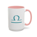 Cute Libra Zodiac Mug — 15oz (Pink, Light Blue, & Navy)