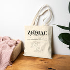 Pisces Zodiac Tote Bag — Cotton Canvas Astrology Tote